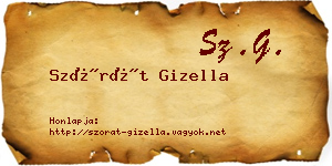 Szórát Gizella névjegykártya
